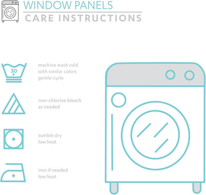 Mid Century Geo Room Darkening Window Curtain Panel Pair, 84 in X 52, Turquoise & Orange